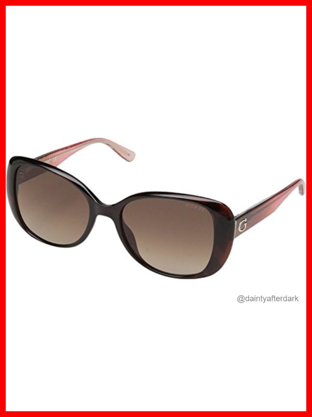 GUESS Square Sunglasses, RX Ready, Full-Frame, Gradient Lenses, UV Protection